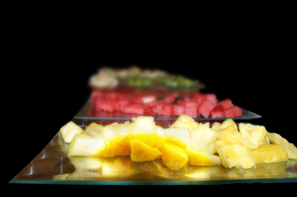 fuentes y cascadas de chocolate - Frutas y dulces Fruta