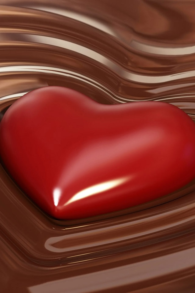 Corazón de chocolate