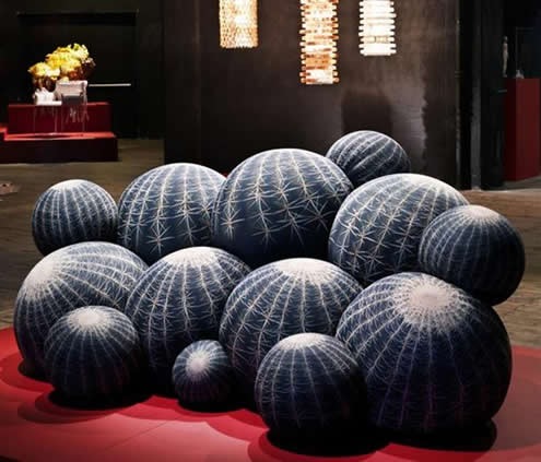 Sofá con forma de Cactus