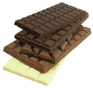 tabletas de chocolate
